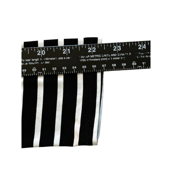 MERRY FUN BLACK STRIPED CARDIGAN WITH ELBOW PATCHES Size: SMALL - Picture 9 of 11